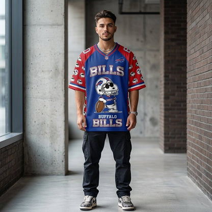 32 Teams Available | Cartoon Beagle Football Jersey — Sport Fan Shirt - Custom Fan Apparel Image 14