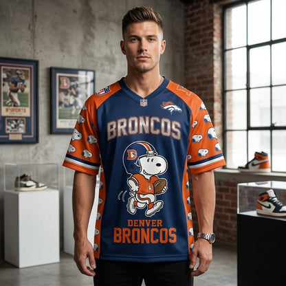 32 Teams Available | Cartoon Beagle Football Jersey — Sport Fan Shirt