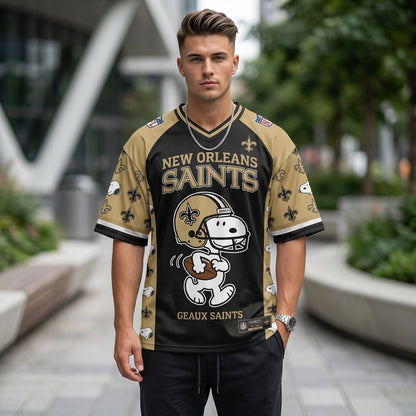32 Teams Available | Cartoon Beagle Football Jersey — Sport Fan Shirt