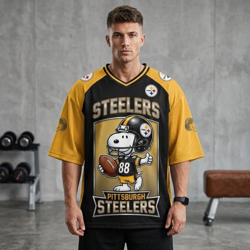 32 Teams Available | Cartoon Beagle Football Jersey — Sport Fan Shirt