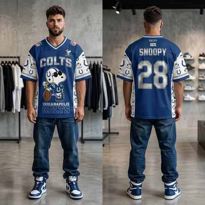 32 Teams Available | Cartoon Beagle Football Jersey — Sport Fan Shirt - Custom Fan Apparel Image 16