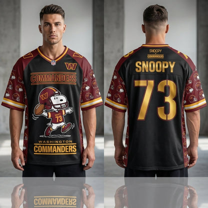 32 Teams Available | Cartoon Beagle Football Jersey — Sport Fan Shirt