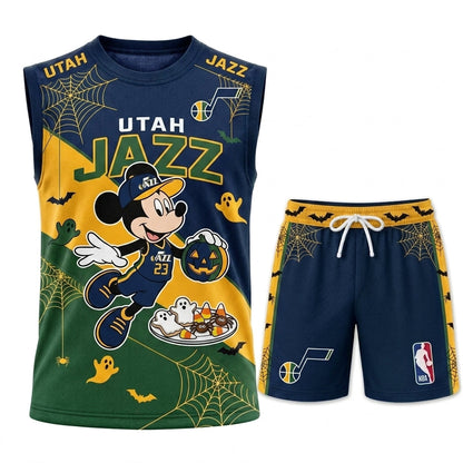 Limited Halloween Fan Set — Cartoon Mouse Basketball Jersey + Shorts | 30 Teams