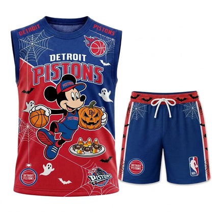 Limited Halloween Fan Set — Cartoon Mouse Basketball Jersey + Shorts | 30 Teams