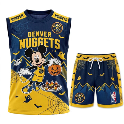 Limited Halloween Fan Set — Cartoon Mouse Basketball Jersey + Shorts | 30 Teams