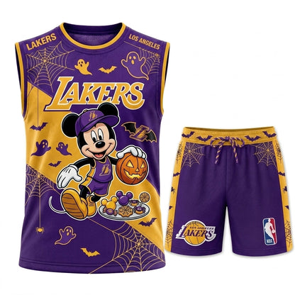 Limited Halloween Fan Set — Cartoon Mouse Basketball Jersey + Shorts | 30 Teams