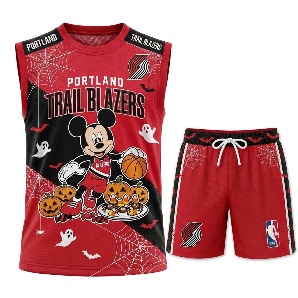 Limited Halloween Fan Set — Cartoon Mouse Basketball Jersey + Shorts | 30 Teams - Custom Fan Apparel Image 5