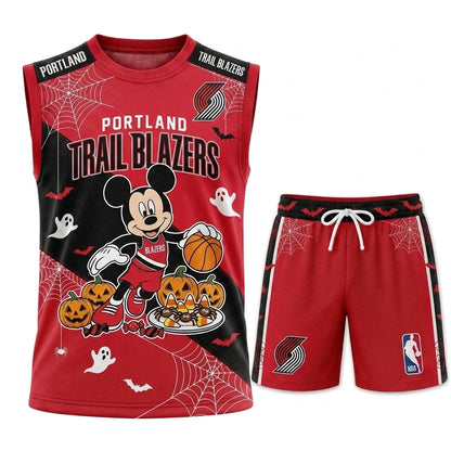 Limited Halloween Fan Set — Cartoon Mouse Basketball Jersey + Shorts | 30 Teams - Custom Fan Apparel Image 5