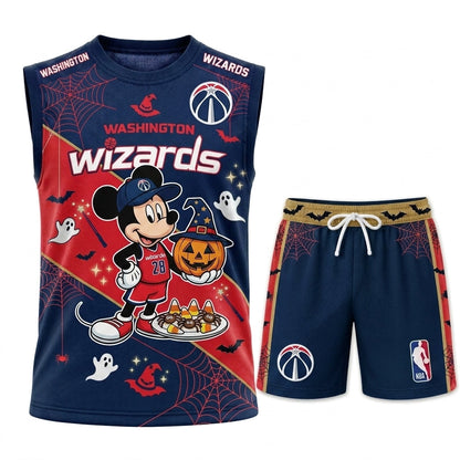 Limited Halloween Fan Set — Cartoon Mouse Basketball Jersey + Shorts | 30 Teams - Custom Fan Apparel Image 7