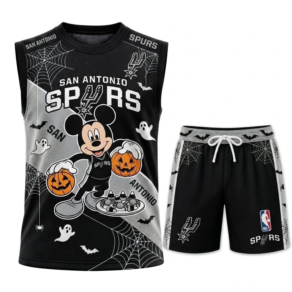 Limited Halloween Fan Set — Cartoon Mouse Basketball Jersey + Shorts | 30 Teams - Custom Fan Apparel Image 11