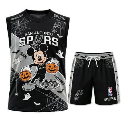 Limited Halloween Fan Set — Cartoon Mouse Basketball Jersey + Shorts | 30 Teams - Custom Fan Apparel Image 11