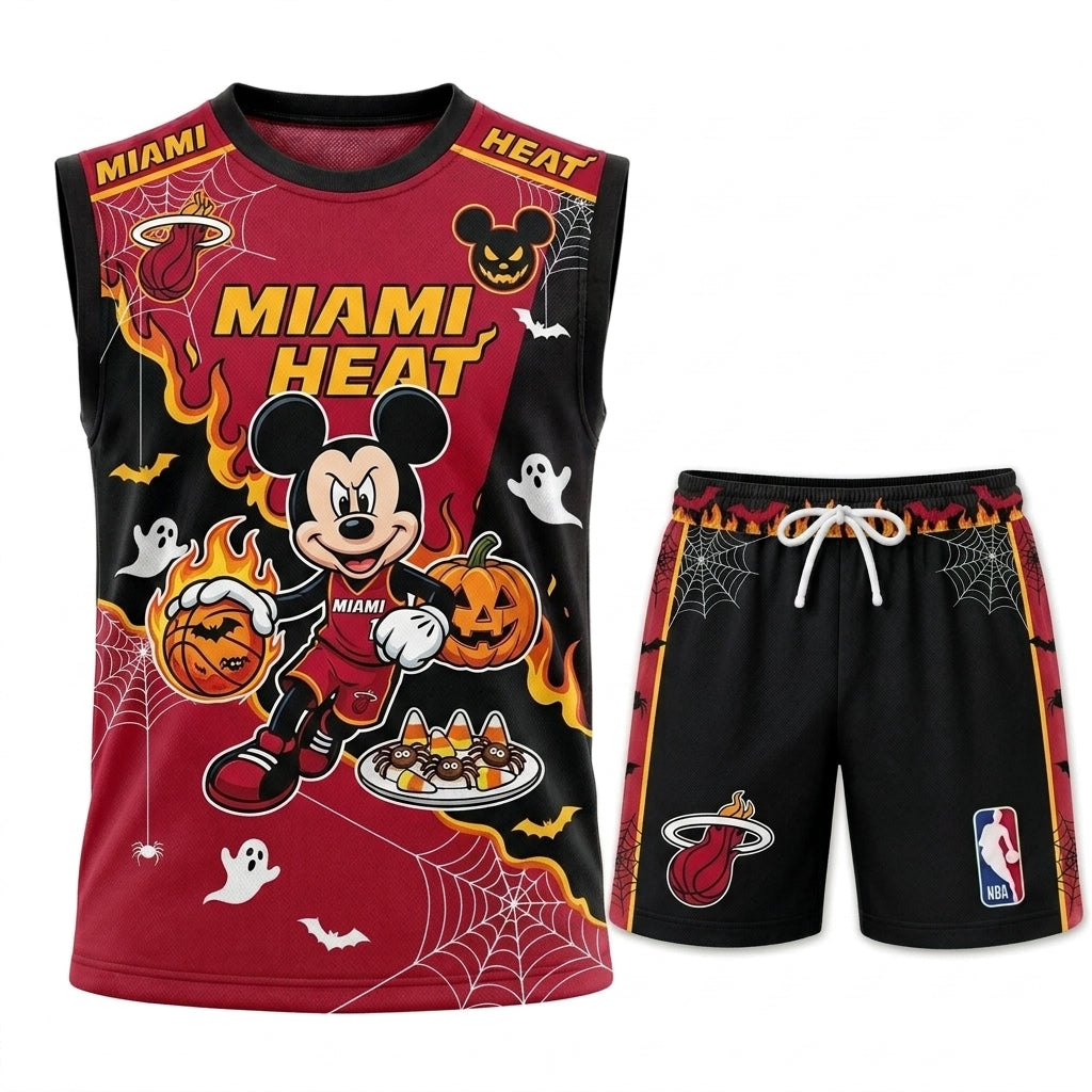 Limited Halloween Fan Set — Cartoon Mouse Basketball Jersey + Shorts | 30 Teams