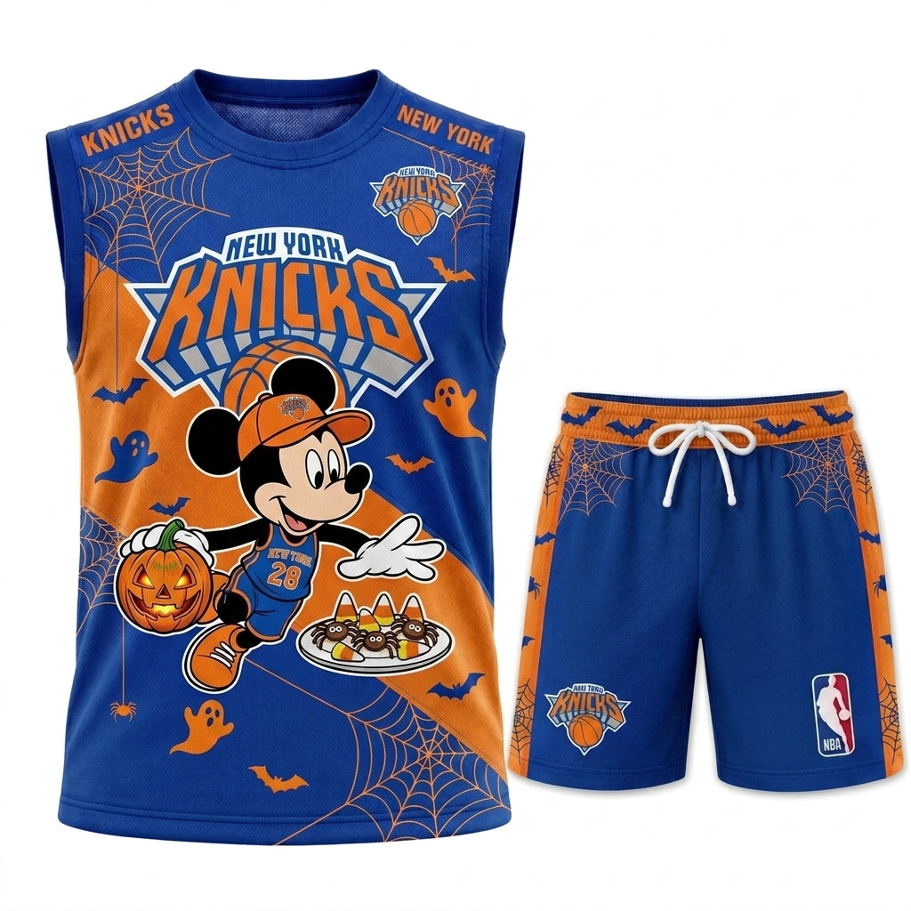 Limited Halloween Fan Set — Cartoon Mouse Basketball Jersey + Shorts | 30 Teams