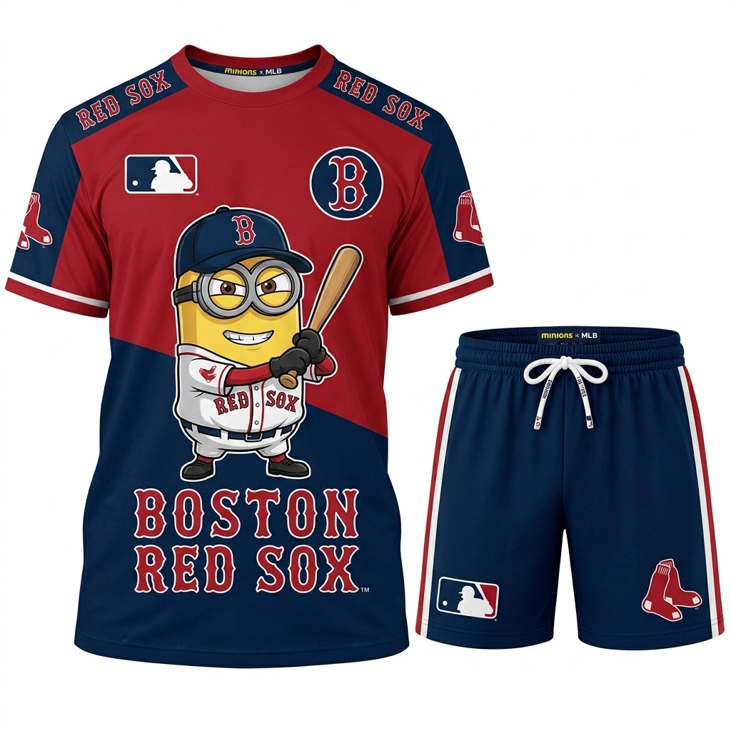 Minions MLB Baseball Fan Set — T-Shirt & Shorts | All 30 Teams Available - Custom Fan Apparel Image 5