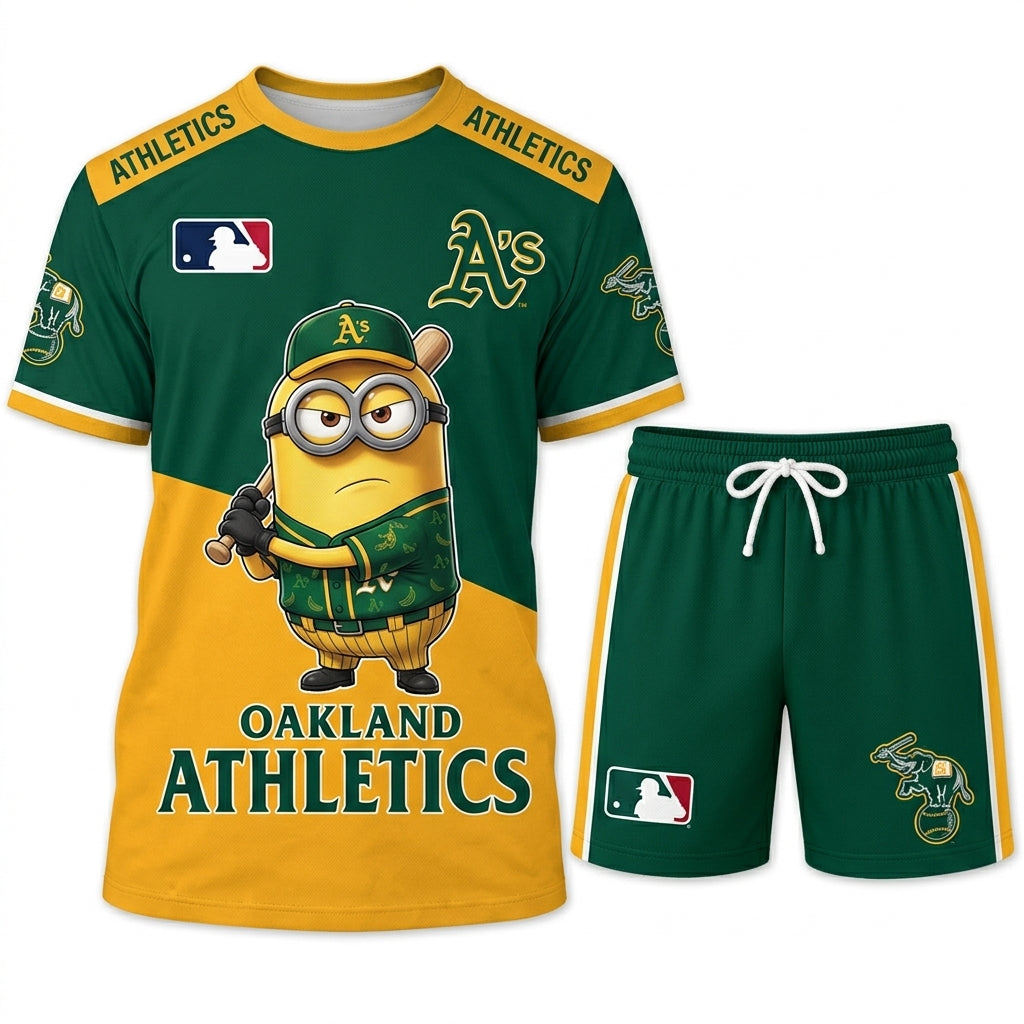 Minions MLB Baseball Fan Set — T-Shirt & Shorts | All 30 Teams Available