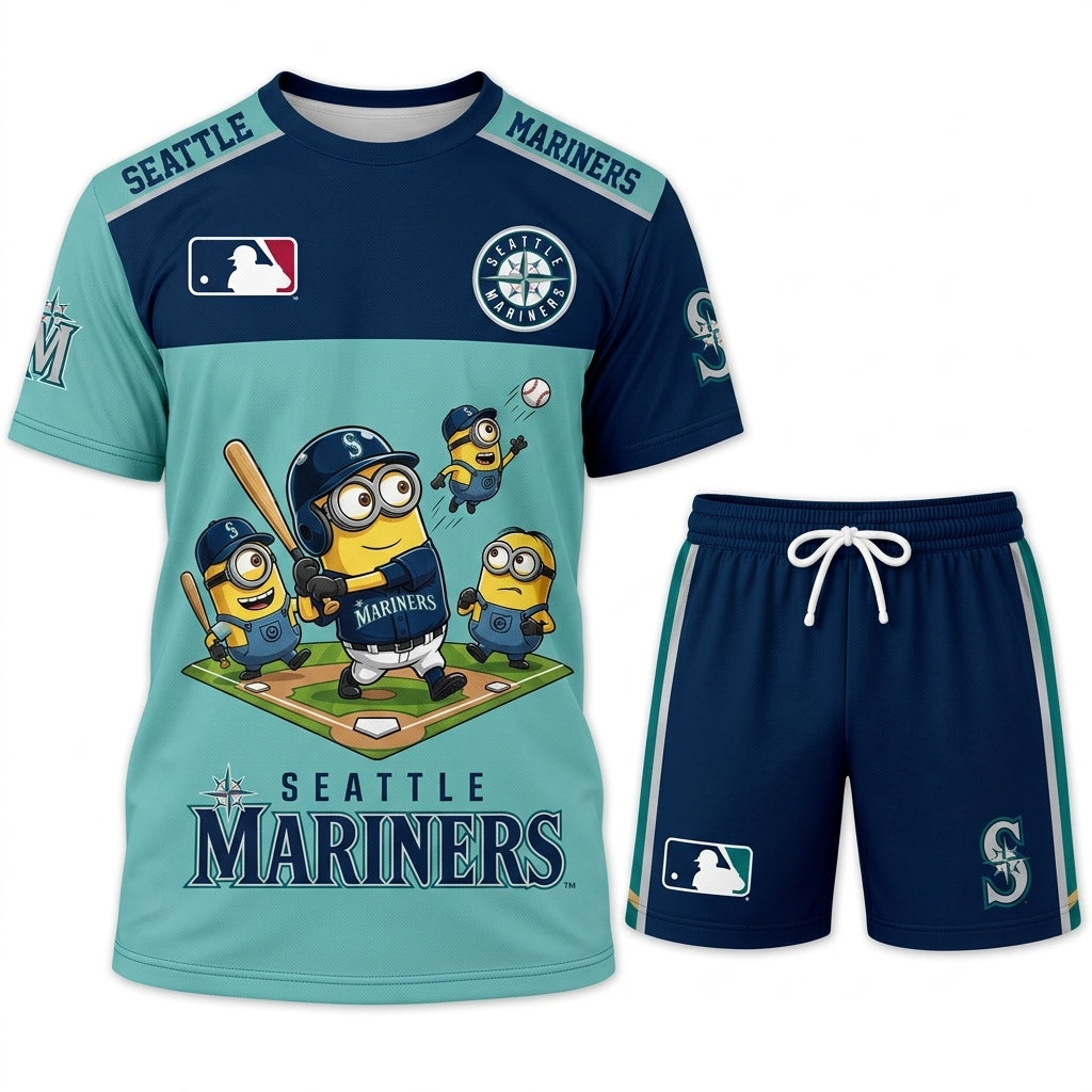 Minions MLB Baseball Fan Set — T-Shirt & Shorts | All 30 Teams Available