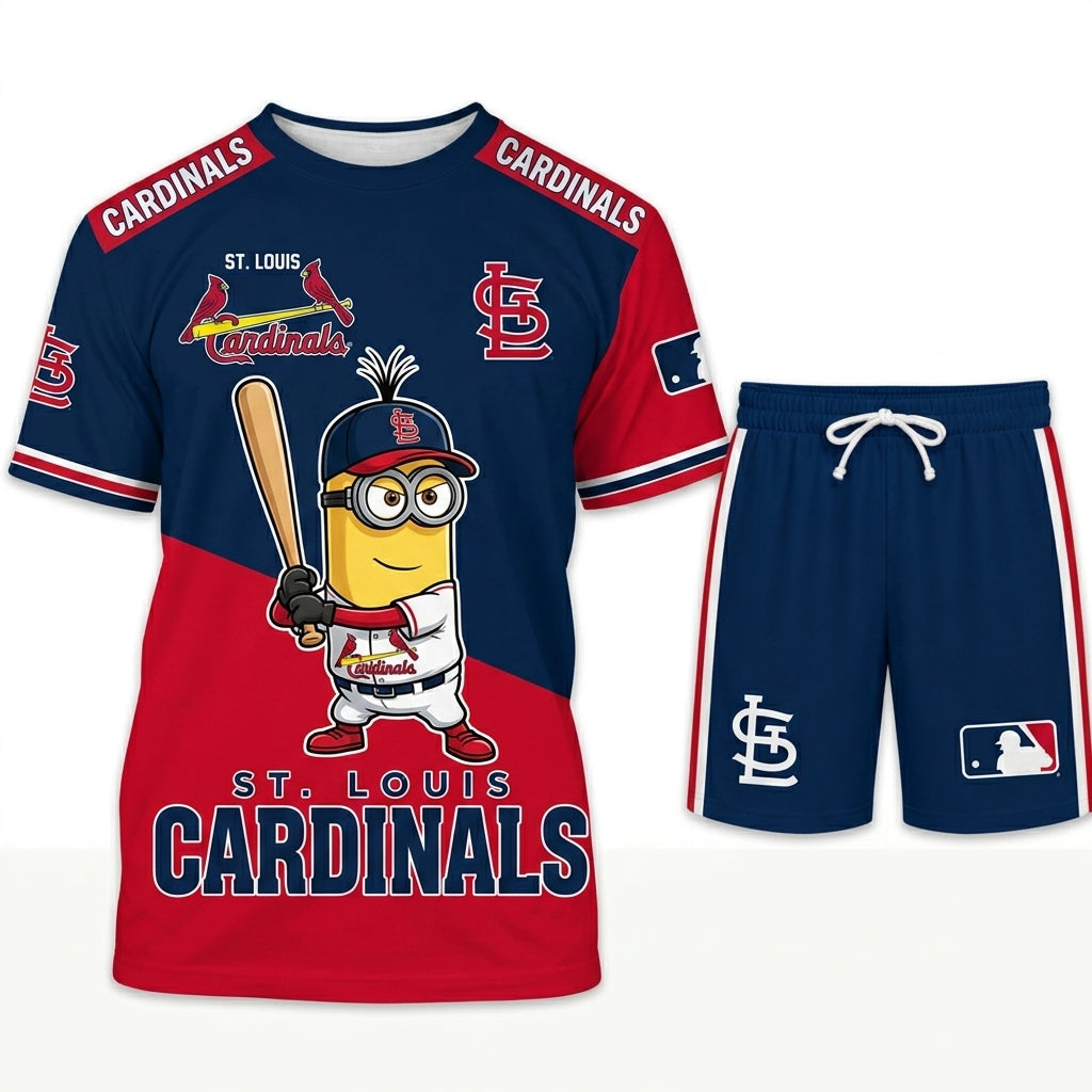 Minions MLB Baseball Fan Set — T-Shirt & Shorts | All 30 Teams Available