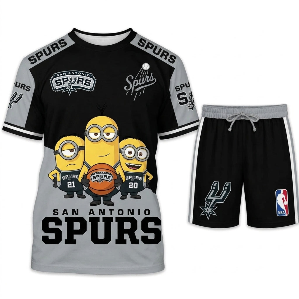 Minions NBA Basketball Fan Set — T-Shirt & Shorts | All 30 Teams Available