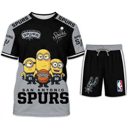 Minions NBA Basketball Fan Set — T-Shirt & Shorts | All 30 Teams Available