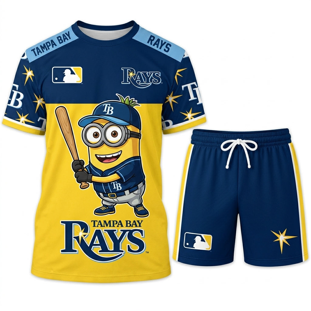 Minions MLB Baseball Fan Set — T-Shirt & Shorts | All 30 Teams Available - Custom Fan Apparel Image 9