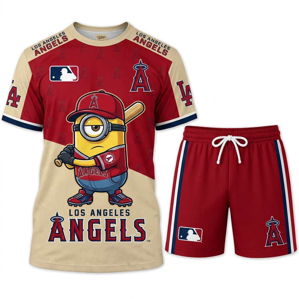 Minions MLB Baseball Fan Set — T-Shirt & Shorts | All 30 Teams Available
