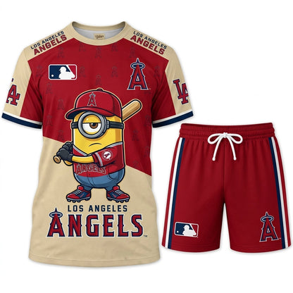 Minions MLB Baseball Fan Set — T-Shirt & Shorts | All 30 Teams Available