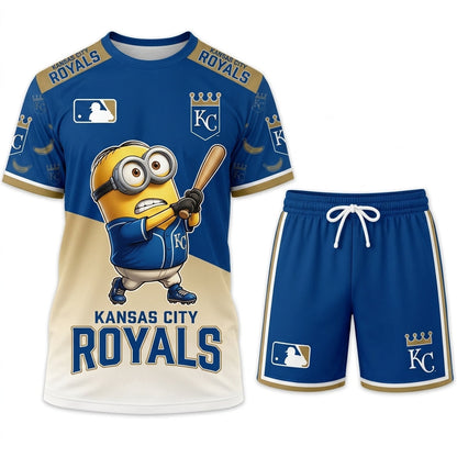 Minions MLB Baseball Fan Set — T-Shirt & Shorts | All 30 Teams Available - Custom Fan Apparel Image 19