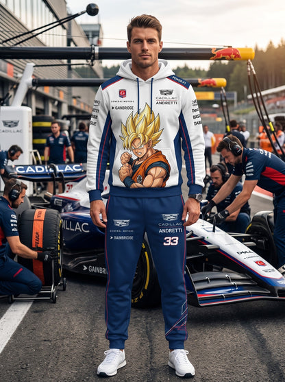 Sport Racing F1 x Son Goku Set — Hoodie & Sweatpants | 11 Formula Team Inspired Dragon Style