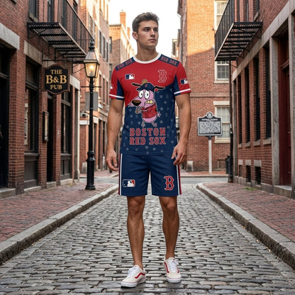 Sport Fan Set T-Shirt + Shorts — Cartoon Dog Baseball Inspired Outfit | All 30 Teams Available - Custom Fan Apparel Image 12