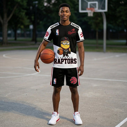 Minions NBA Basketball Fan Set — T-Shirt & Shorts | All 30 Teams Available - Custom Fan Apparel Image 2