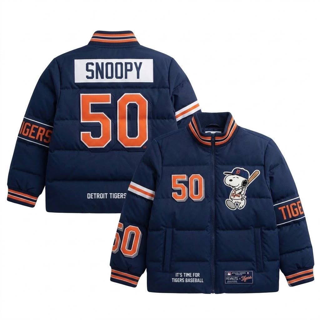 Sport Fan Stand-up Collar Down Jacket | All 30 Teams MLB Available - GIFTS FOR FAN - Custom Fan Apparel Image 6