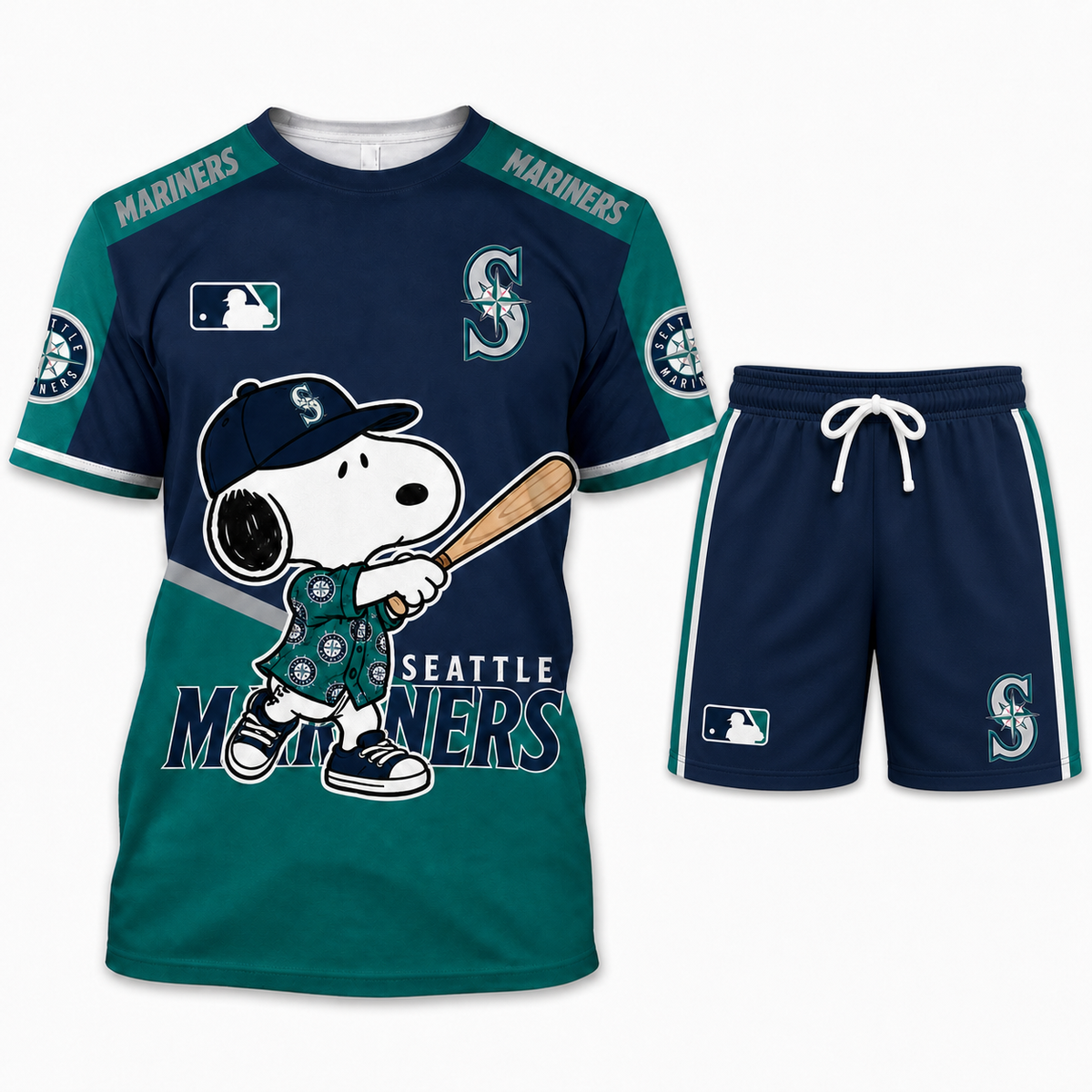 Seattle Mariners MLB Fan Set T-Shirt and Shorts