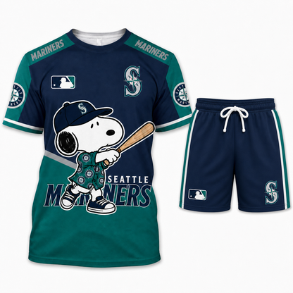 Seattle Mariners MLB Fan Set T-Shirt and Shorts