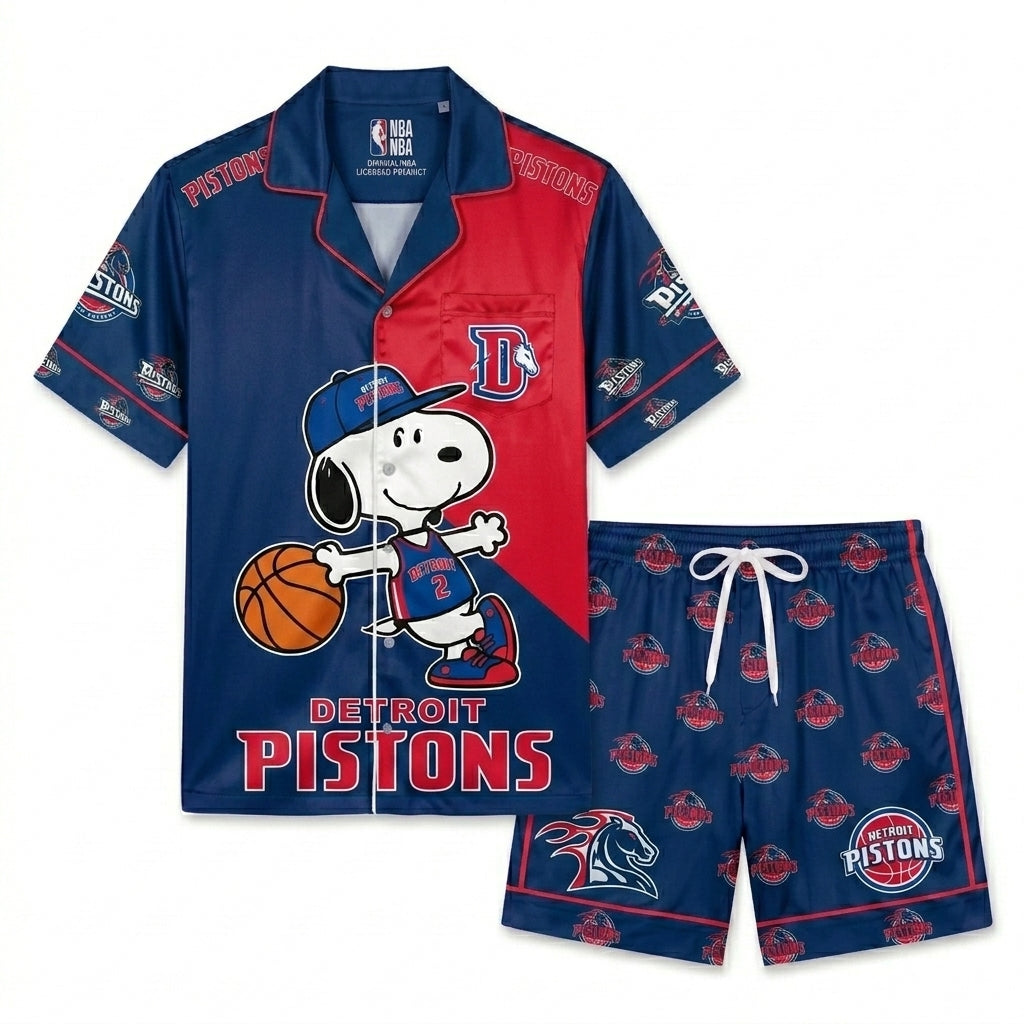 SHORT-SLEEVE PAJAMAS SET FOR BASKETBALL FAN - Custom Fan Apparel Image 15