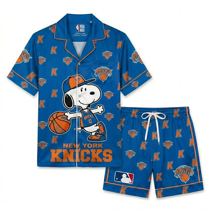 SHORT-SLEEVE PAJAMAS SET FOR BASKETBALL FAN - Custom Fan Apparel Image 5