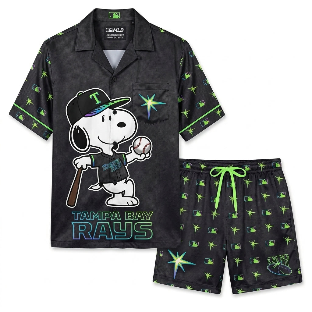 SHORT-SLEEVE PAJAMAS SET FOR SPORT FAN - Custom Fan Apparel Image 9