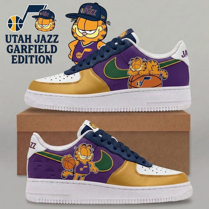 Garfield NBA Basketball Fan Low Top Sneakers | All 30 Teams Available - Custom Fan Apparel Image 18