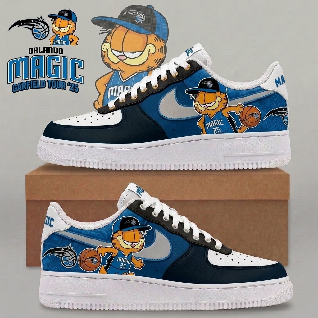 Garfield NBA Basketball Fan Low Top Sneakers | All 30 Teams Available - Custom Fan Apparel Image 12