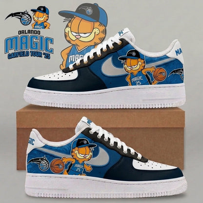 Garfield NBA Basketball Fan Low Top Sneakers | All 30 Teams Available - Custom Fan Apparel Image 12