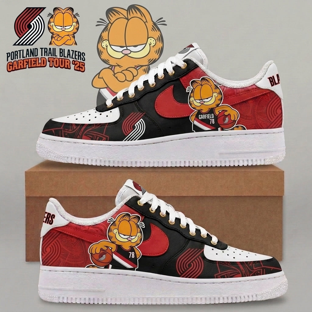 Garfield NBA Basketball Fan Low Top Sneakers | All 30 Teams Available - Custom Fan Apparel Image 17