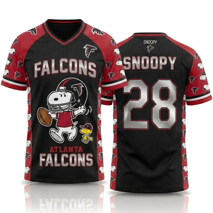 32 Teams Available | Cartoon Beagle Football Jersey — Sport Fan Shirt - Custom Fan Apparel Image 11