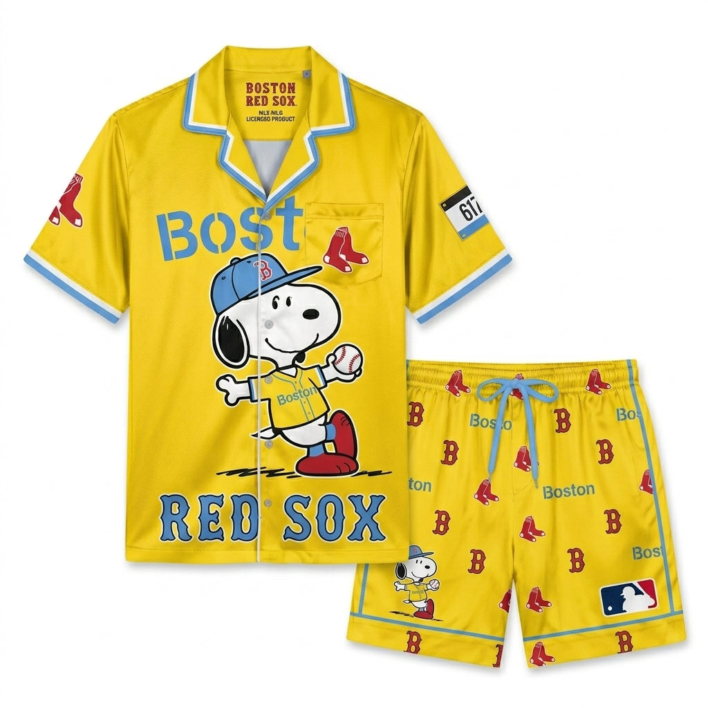 SHORT-SLEEVE PAJAMAS SET FOR SPORT FAN - Custom Fan Apparel Image 5