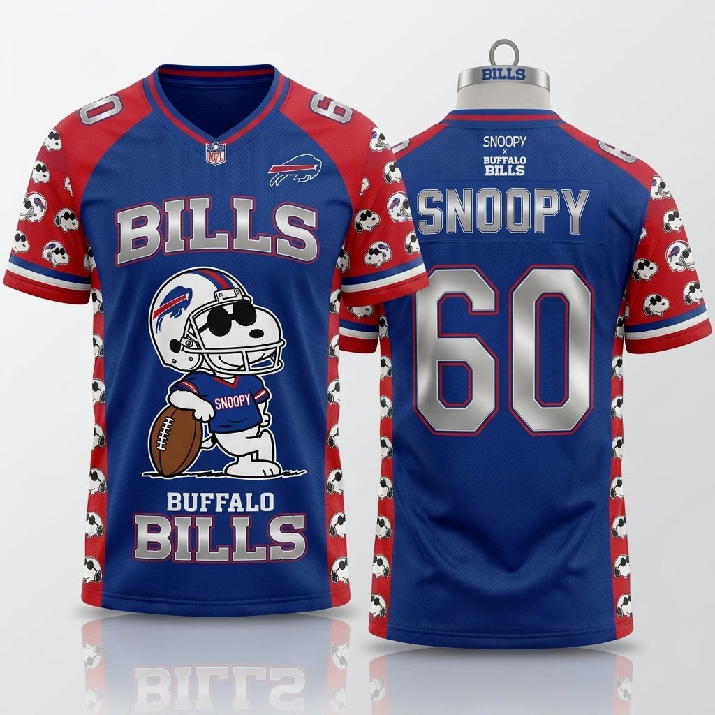 32 Teams Available | Cartoon Beagle Football Jersey — Sport Fan Shirt - Custom Fan Apparel Image 13