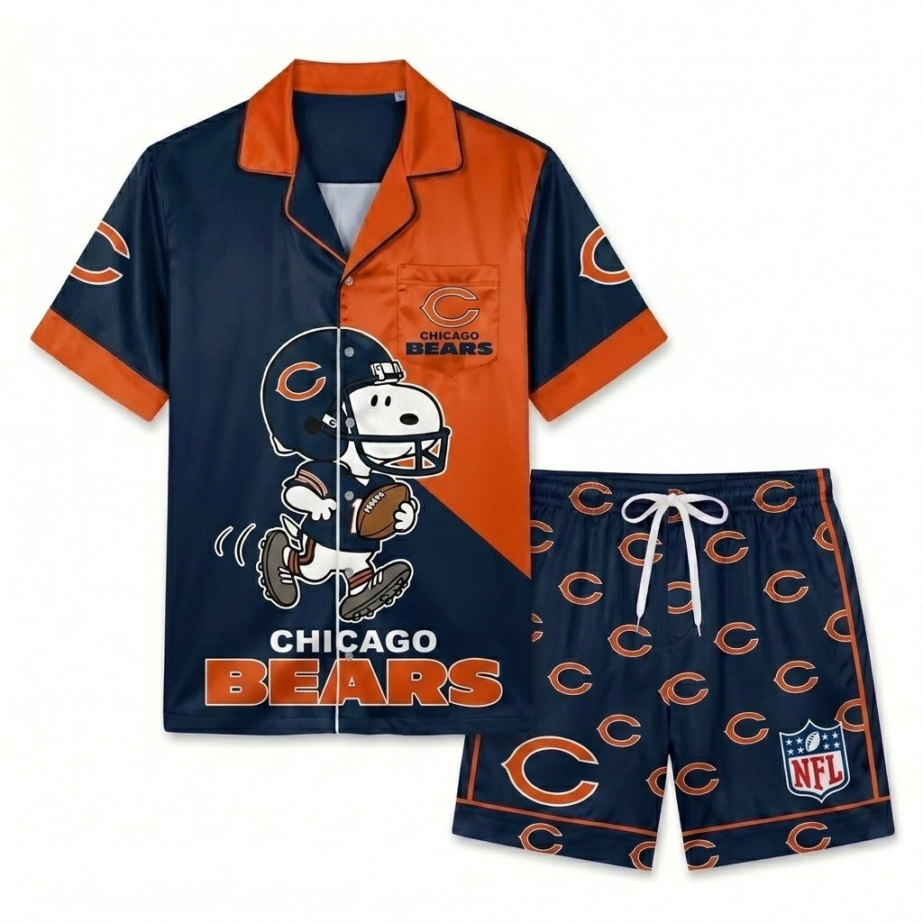 SHORT-SLEEVE PAJAMAS SET FOR TOP TEAM FOOTBALL FAN - Custom Fan Apparel Image 15