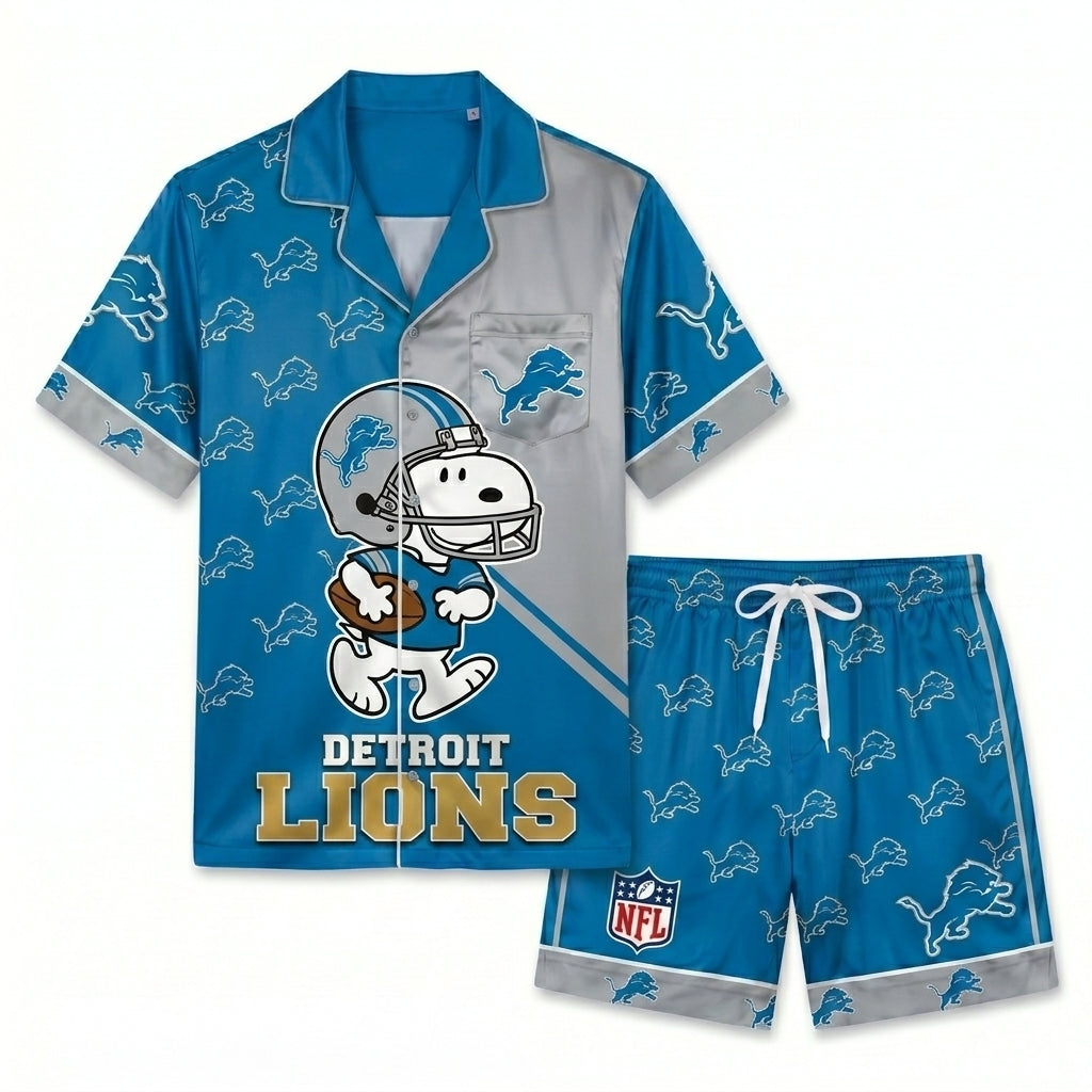 SHORT-SLEEVE PAJAMAS SET FOR TOP TEAM FOOTBALL FAN - Custom Fan Apparel Image 19