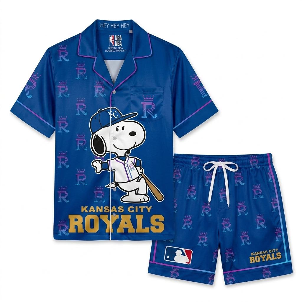 SHORT-SLEEVE PAJAMAS SET FOR SPORT FAN - Custom Fan Apparel Image 19