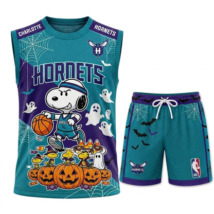 Limited Halloween Basketball Set — Cartoon Beagle Jersey + Shorts | 30 Teams