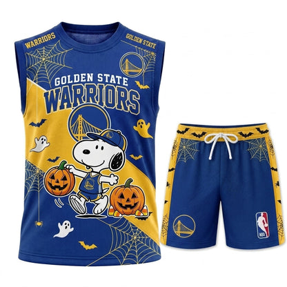 Limited Halloween Basketball Set — Cartoon Beagle Jersey + Shorts | 30 Teams