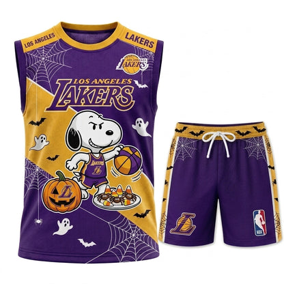 Limited Halloween Basketball Set — Cartoon Beagle Jersey + Shorts | 30 Teams