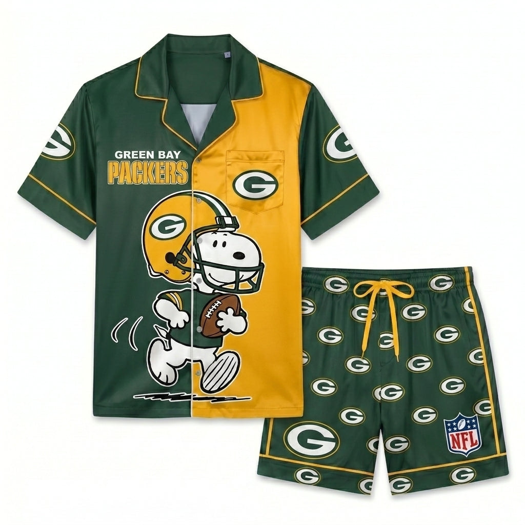 SHORT-SLEEVE PAJAMAS SET FOR TOP TEAM FOOTBALL FAN - Custom Fan Apparel Image 7